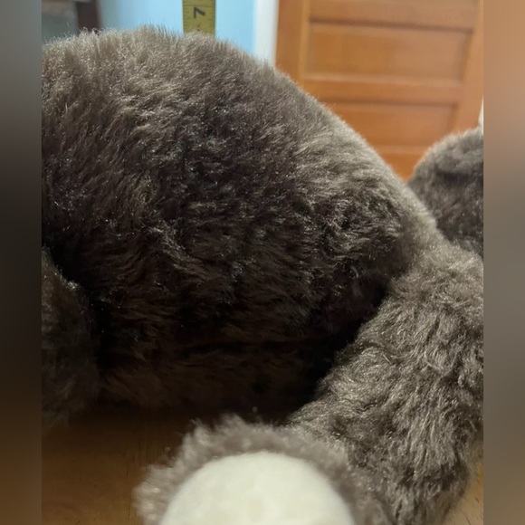 Vtg Holiday Teddy Bear Chocolate Brown Fully Jointed Posable 12”-22” Christmas - Picture 6 of 11